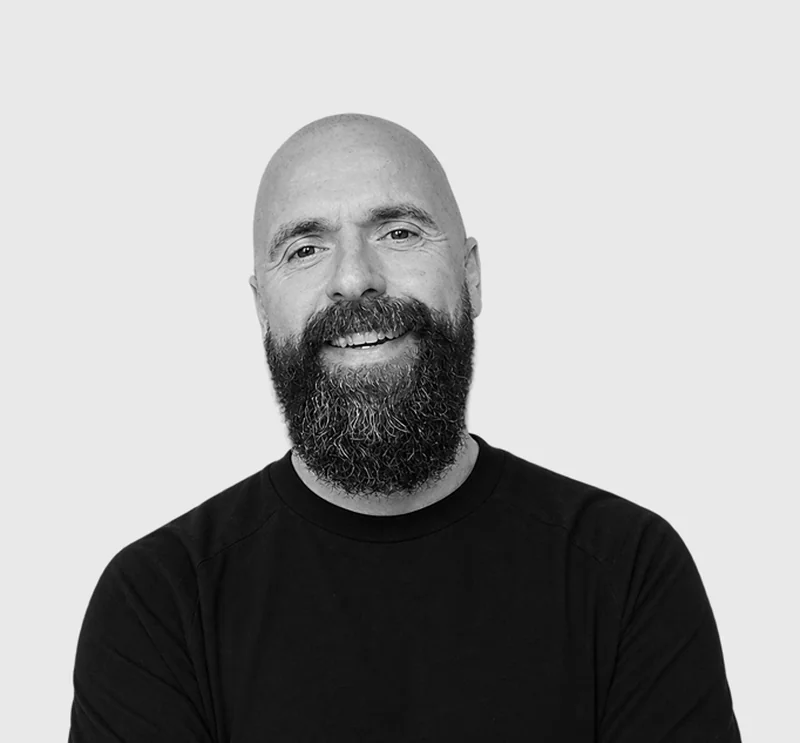 Daniel Wilson, founder of Galagog, arms folded, smiling